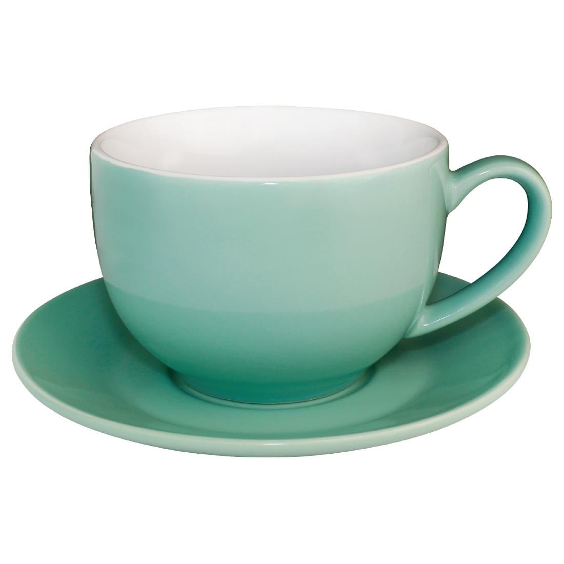 Tasses à cappuccino Olympia Café vertes 340 ml (lot de 12) — GL461