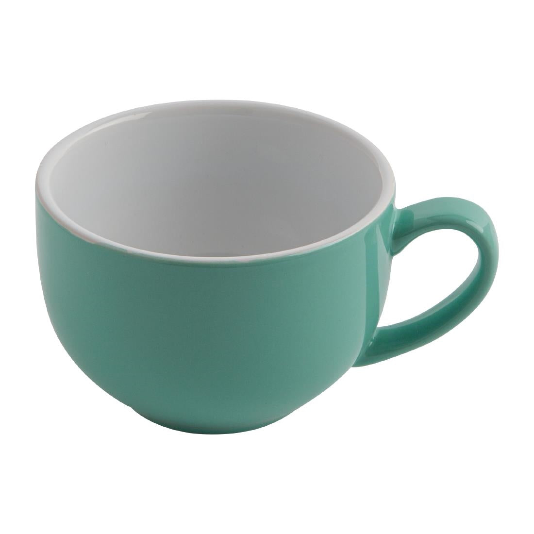 Tasses à cappuccino Olympia Café vertes 340 ml (lot de 12) — GL461
