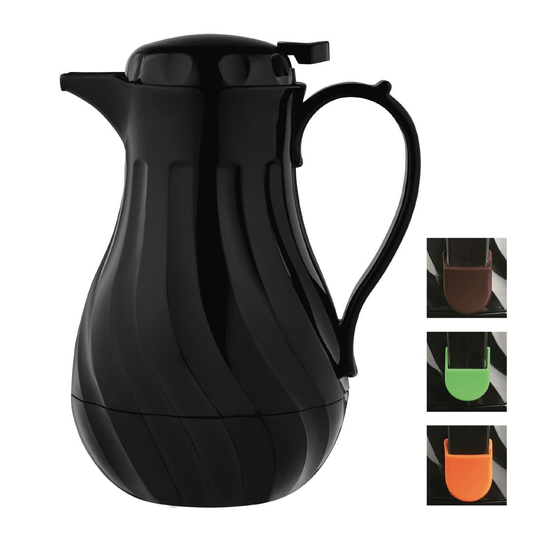 Pichet isotherme torsadé Olympia noir 2L — GL970