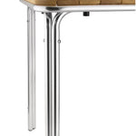 Table carrée en frêne et aluminium Bolero 700mm — GL982