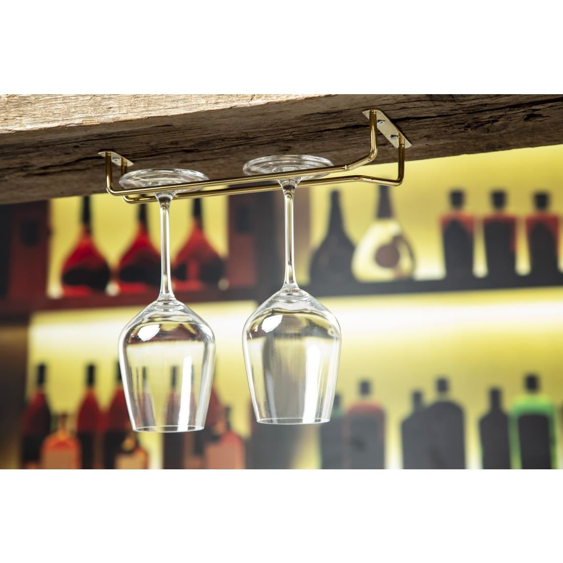 Support verres à pied en fer poli 255mm — GM203