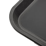 Plateau antidérapant rectangulaire en PP Olympia Kristallon noir 410 x 305mm — GM238