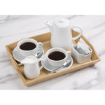 Soucoupes Élégantes Olympia Whiteware 148mm (lot de 12) — CD737