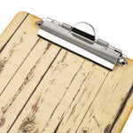 Plaque porte-menu effet bois clair Olympia A5 — GM301