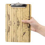 Plaque porte-menu effet bois clair Olympia A5 — GM301