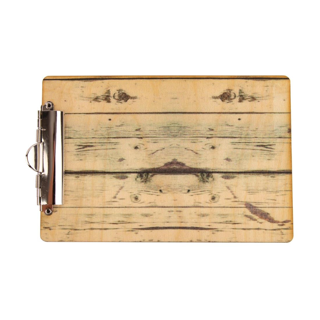 Plaque porte-menu effet bois clair Olympia A4 — GM300