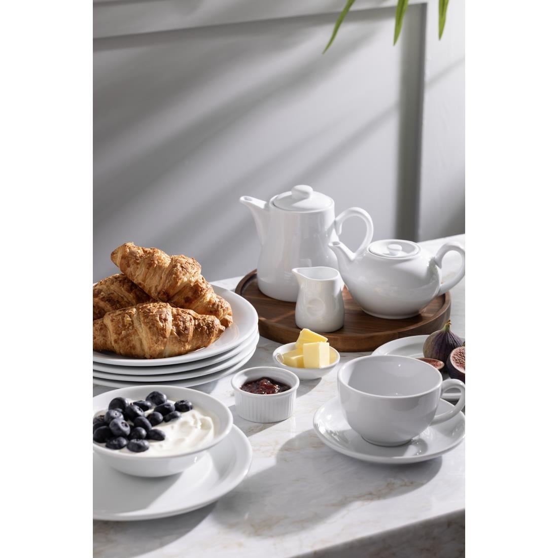 Théières Olympia Whiteware 483ml (lot de 4) — U822