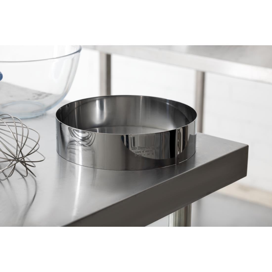 Cercle à mousse inox De Buyer 240 x 60mm — GM374
