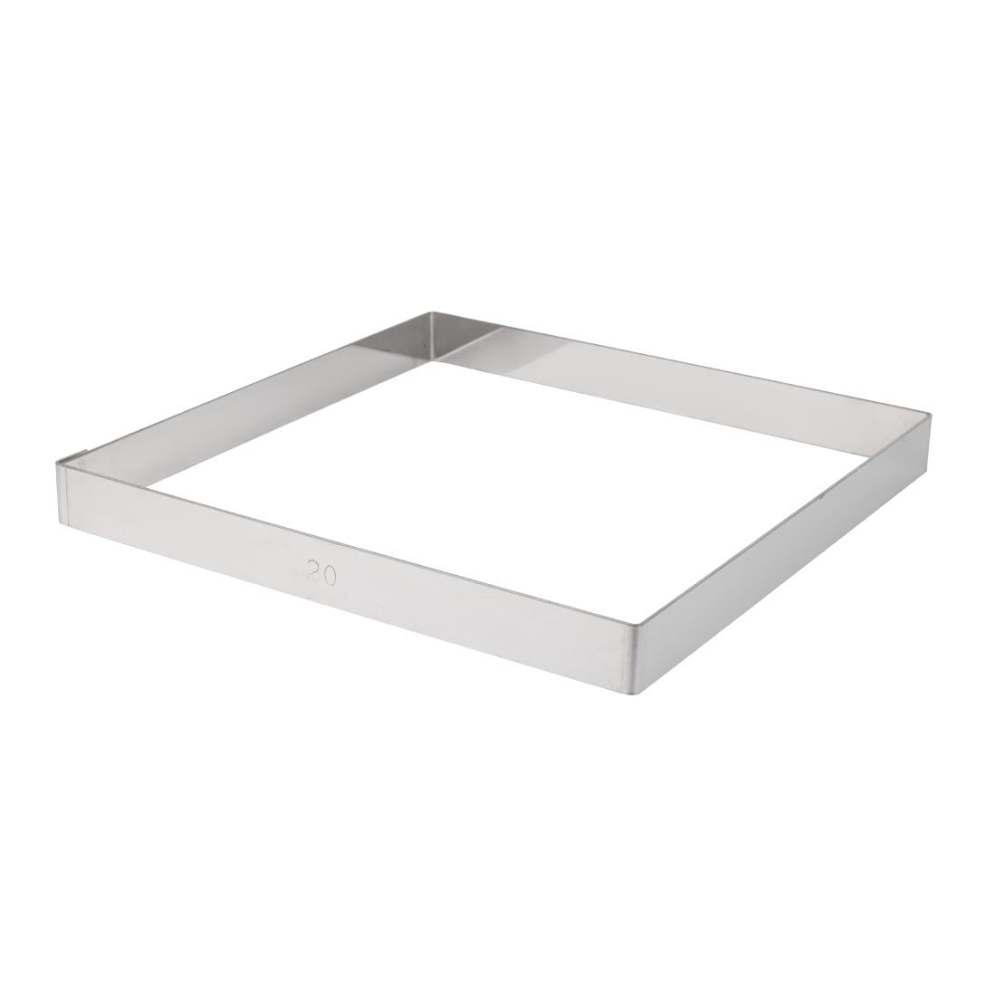 Cercle à tarte carré inox De Buyer 200 x 20mm — GM387