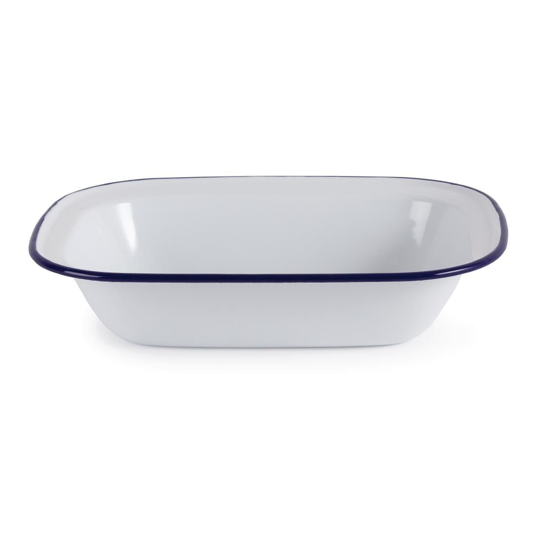 Plats de service rectangulaires acier émaillé Olympia 280x190mm (lot de 6) — GM510