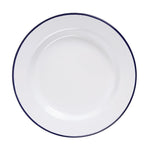 Assiettes plates en acier émaillé Olympia 245mm (lot de 6) — GM512