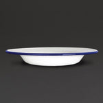 Assiettes creuses en acier émaillé Olympia 245mm (lot de 6) — GM513