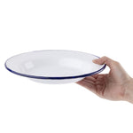 Assiettes creuses en acier émaillé Olympia 245mm (lot de 6) — GM513