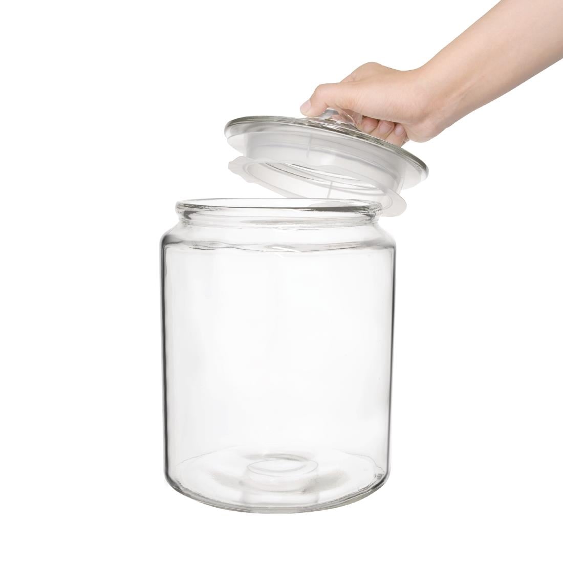 Ensemble de bocaux à biscuits en verre Olympia 6350ml et 3800ml — SA725