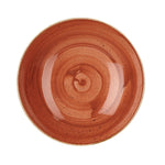 Assiettes coupes rondes Churchill Stonecast Spiced Orange 182mm (Lot de 12) — GM684