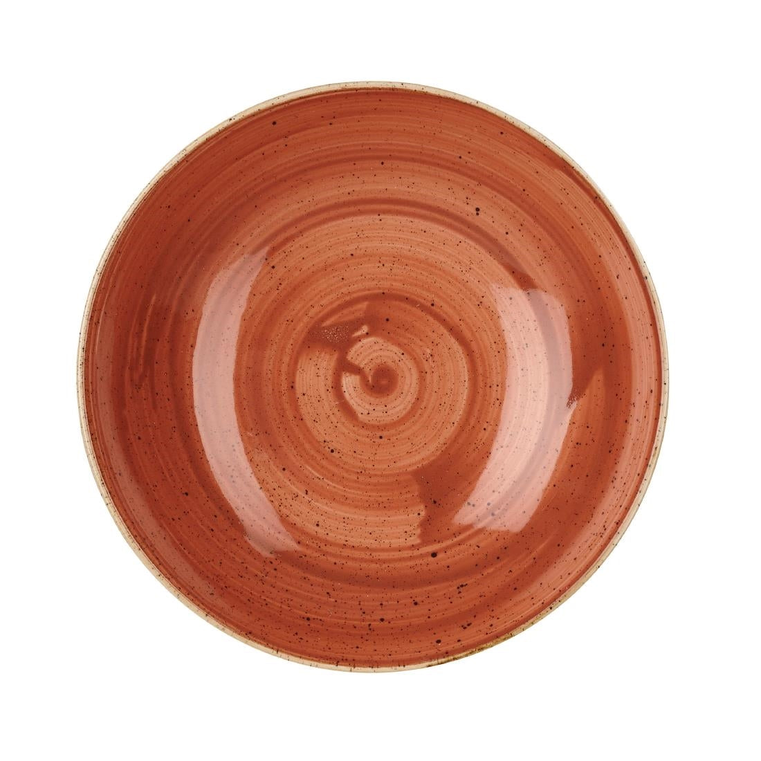 Assiettes coupes rondes Churchill Stonecast Spiced Orange 182mm (Lot de 12) — GM684