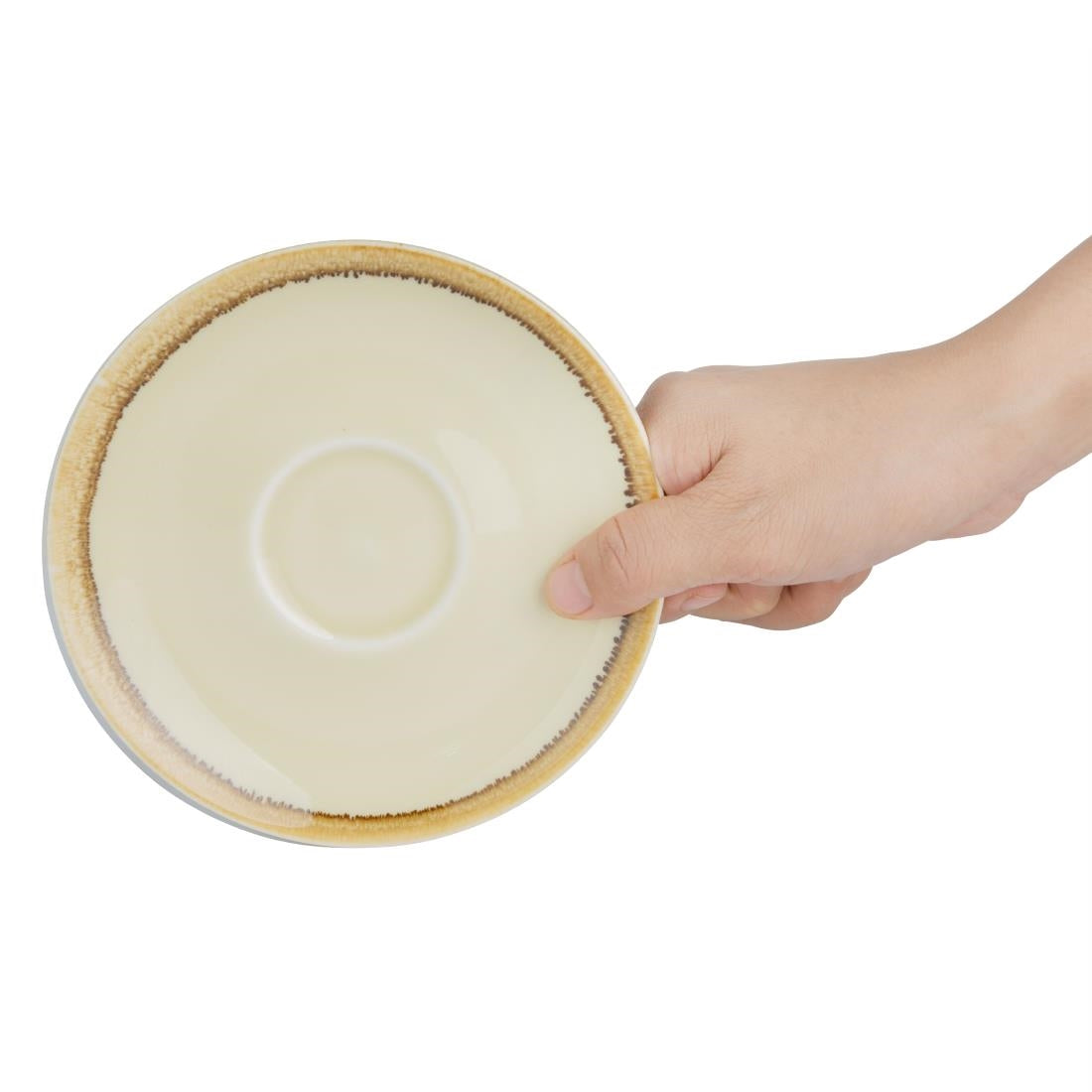 Soucoupe Olympia Kiln couleur sable 140mm (lot de 6) — GP331