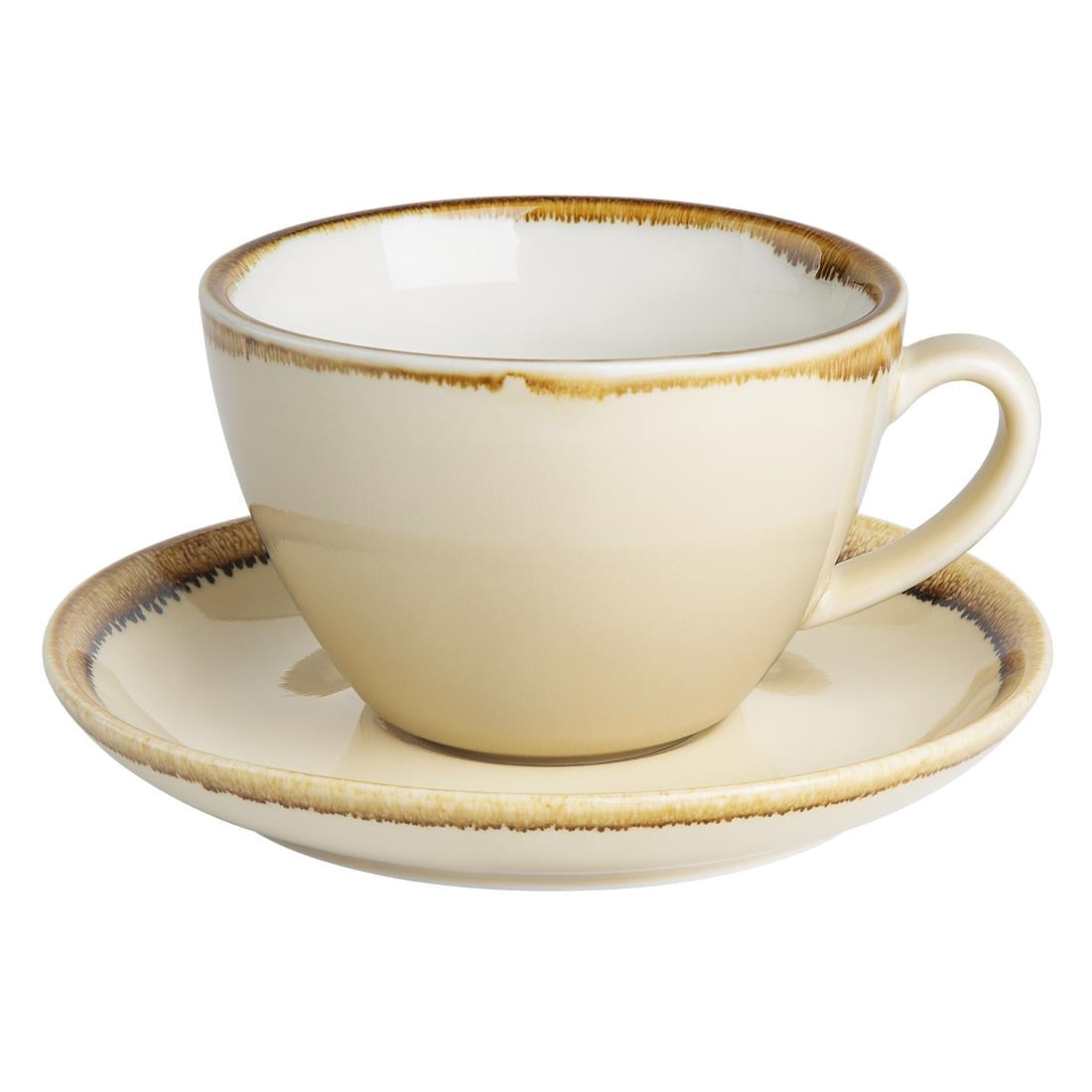 Tasse à cappuccino Olympia Kiln sable 340ml (lot de 6) — GP332
