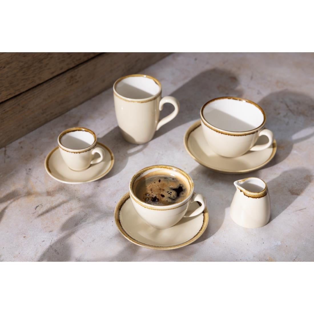 Soucoupe Olympia Kiln couleur sable 140mm (lot de 6) — GP331