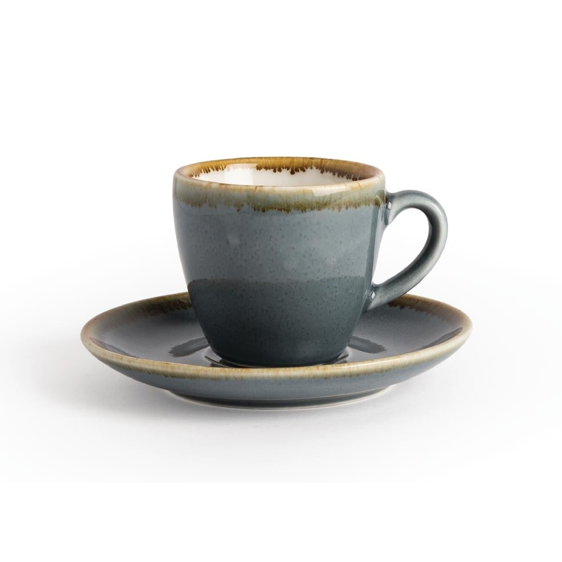 Soucoupe pour tasse espresso Olympia Kiln océan 115mm (lot de 6) — GP345