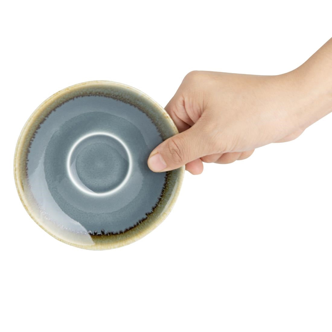 Soucoupe pour tasse espresso Olympia Kiln océan 115mm (lot de 6) — GP345