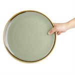 Assiettes plates rondes Olympia Kiln mousse 280mm (lot de 4) — GP475