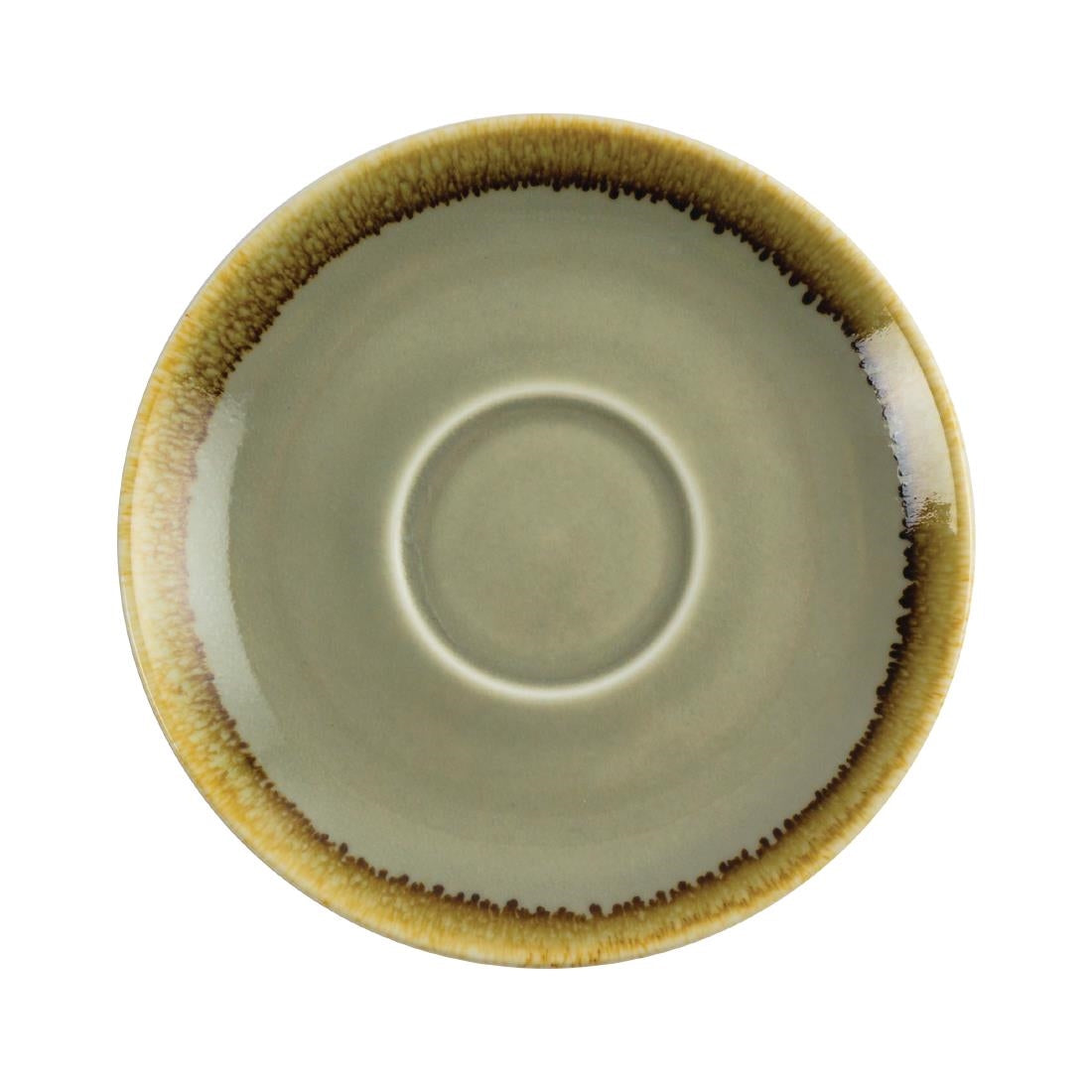 Soucoupe Olympia Kiln couleur mousse 140mm (lot de 6) — GP479