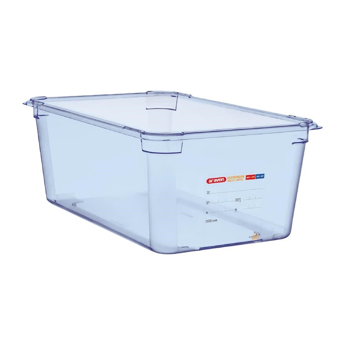 Boîte hermétique bleue en ABS sans BPA Araven GN1/1 200mm — GP591