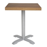 Plateau de table carré Bolero 700mm effet bois chêne rustique — GR330