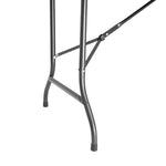 Table pliante rectangulaire en rotin PE Bolero noire — GR770