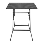 Table pliante carrée Bolero noire 620mm — GR772