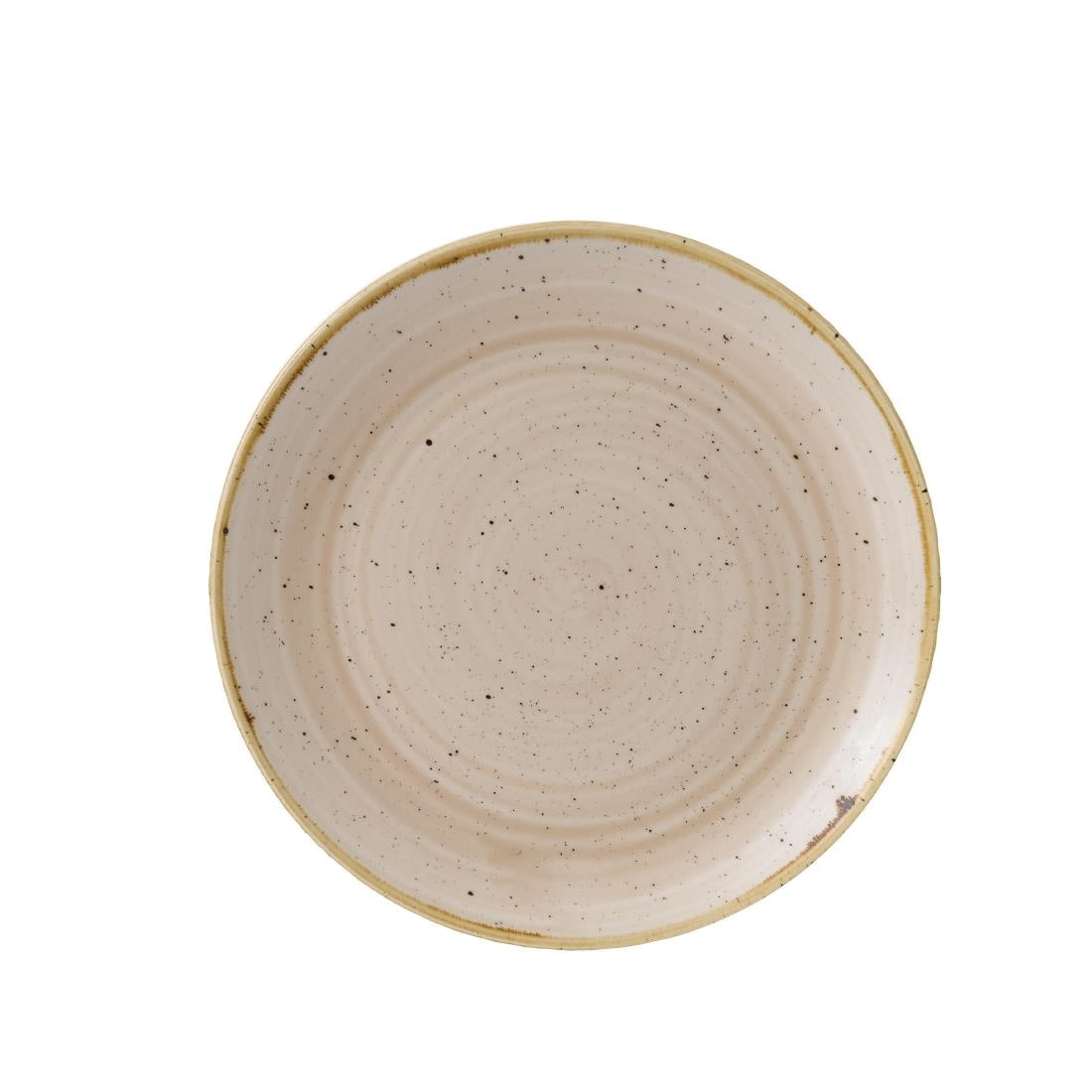 Assiettes rondes Churchill Stonecast Nutmeg Cream 217mm (Lot de 12) — GR936