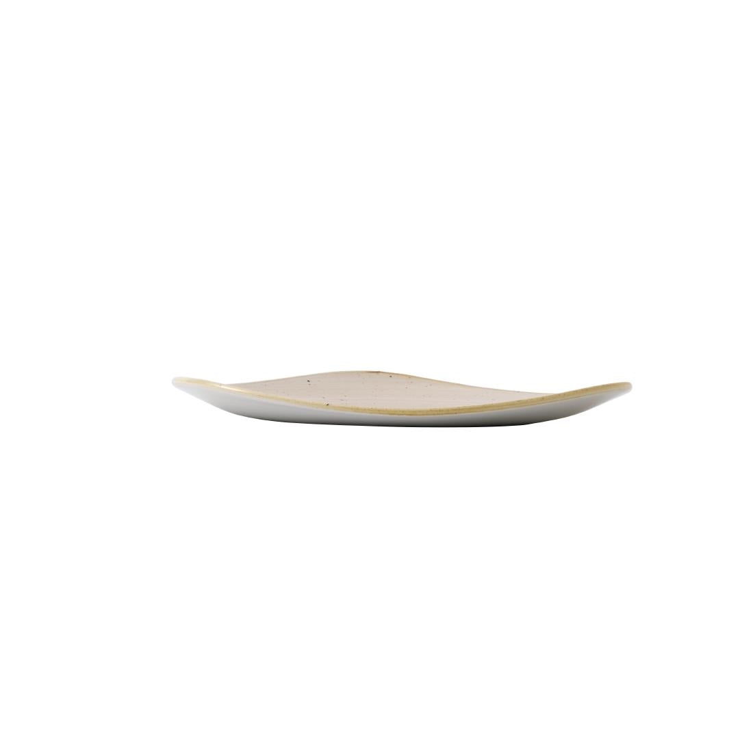 Assiettes triangulaires Churchill Stonecast Nutmeg Cream 229mm (Lot de 12) — GR940