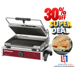 Grill panini électrique MEDIUM plaques rainurées GR-PANOS -