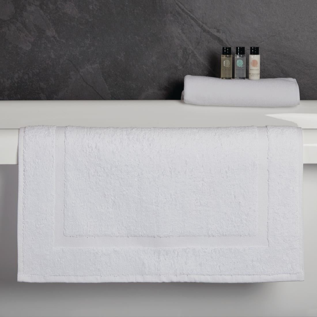 Tapis de bain Mitre Essentials Capri blanc — GT750