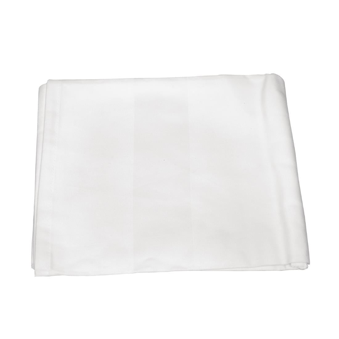 Nappe blanche bande de satin Mitre Luxury 910 x 910mm — GW417