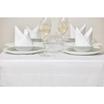 Nappe blanche bande de satin Mitre Luxury 1370 x 2280mm — GW421