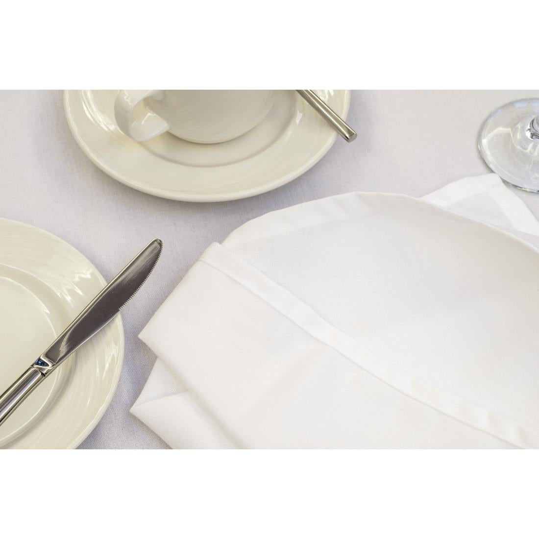 Nappe ronde blanche Mitre Essentials Occasions 2300mm — GW439