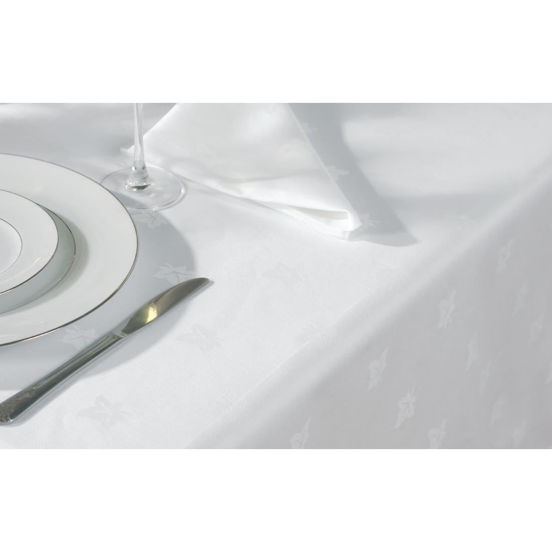 Nappe rectangulaire blanche feuilles de lierre Mitre Luxury Luxor 1780 x 2750mm — GW449
