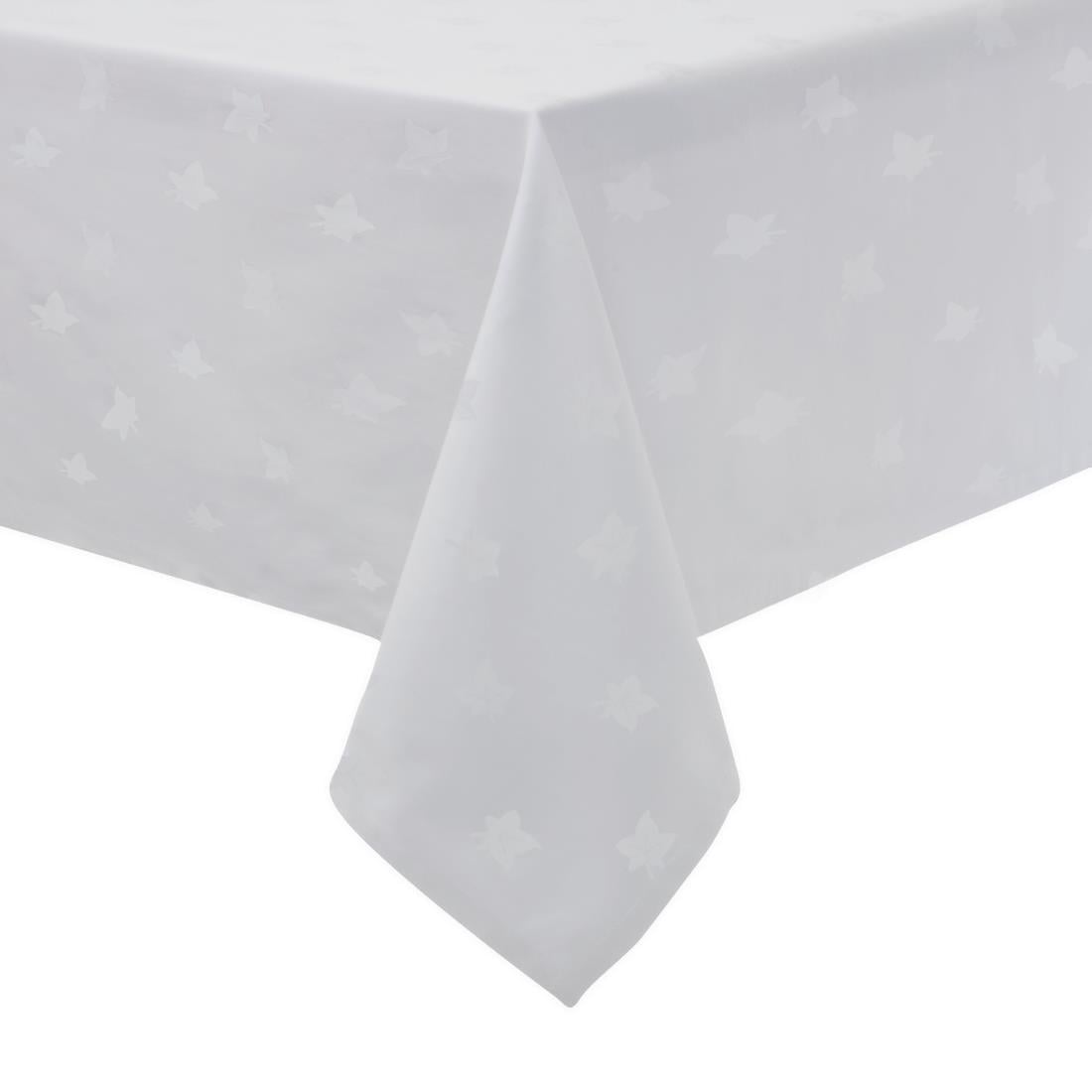 Nappe rectangulaire blanche feuilles de lierre Mitre Luxury Luxor 1780 x 3650mm — GW450