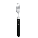 Fourchette à steak Amefa manche noir 196mm (lot de 12) — H002