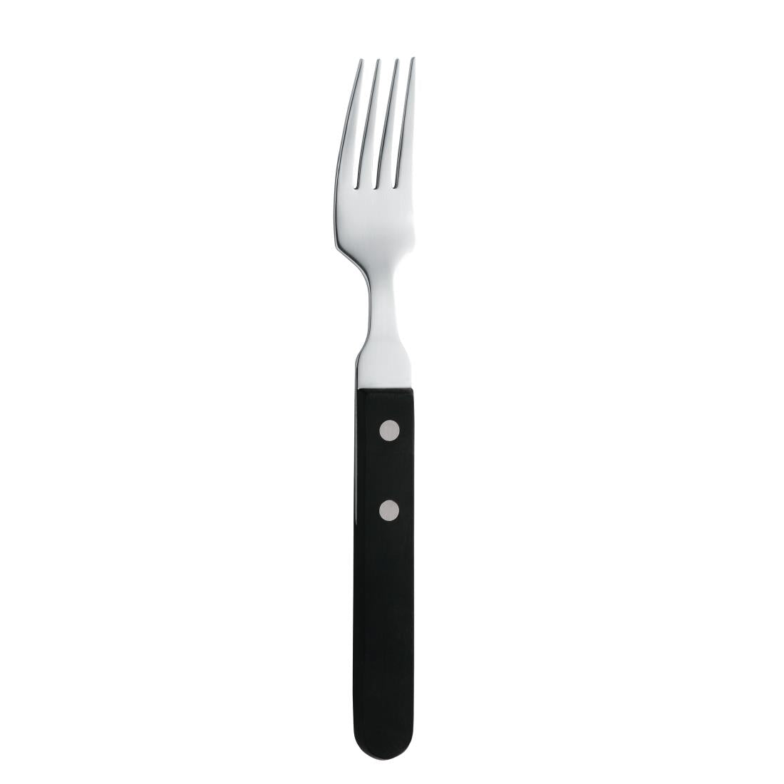 Fourchette à steak Amefa manche noir 196mm (lot de 12) — H002