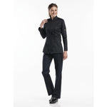 Veste de cuisine femme Chaud Devant Monza noire XXXL — H624-XXXL