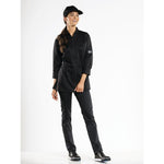 Veste de cuisine femme Chaud Devant Monza noire XXXL — H624-XXXL