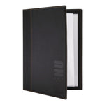 Protège-menus contemporain Securit A4 noir — H713