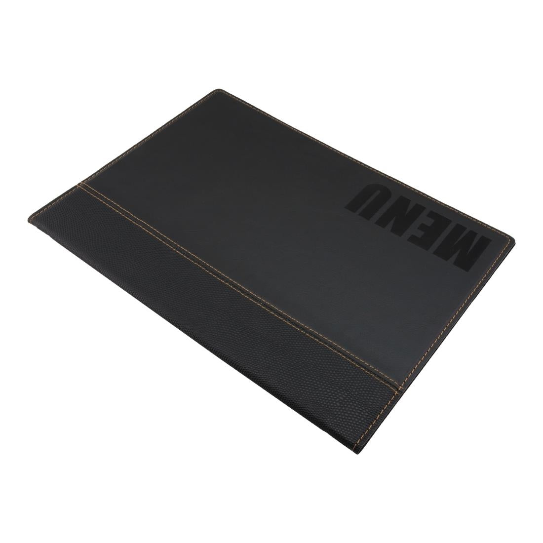 Protège-menus contemporain Securit A4 noir — H713