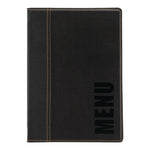 Protège-menus contemporain Securit A5 noir — H714