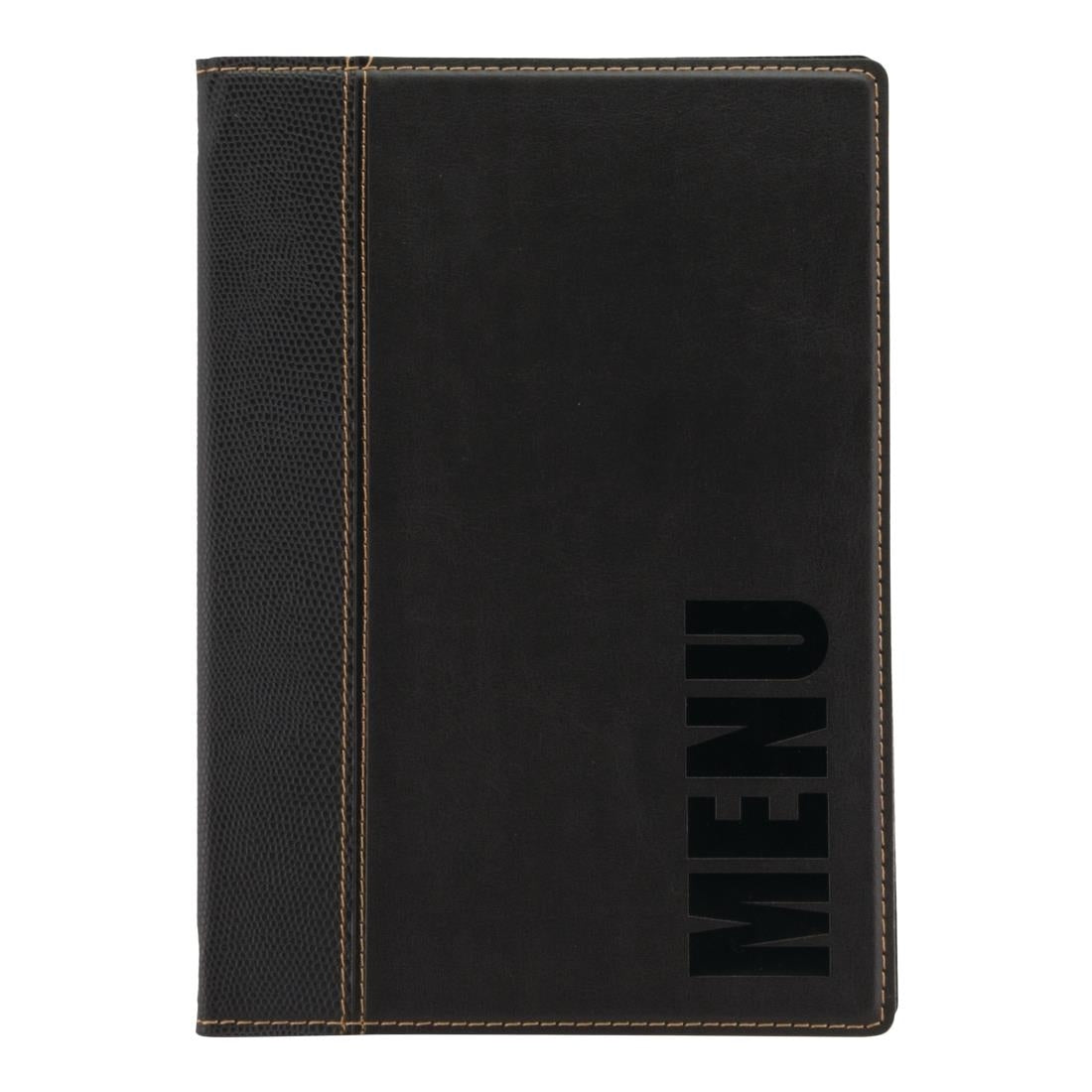 Protège-menus contemporain Securit A5 noir — H714