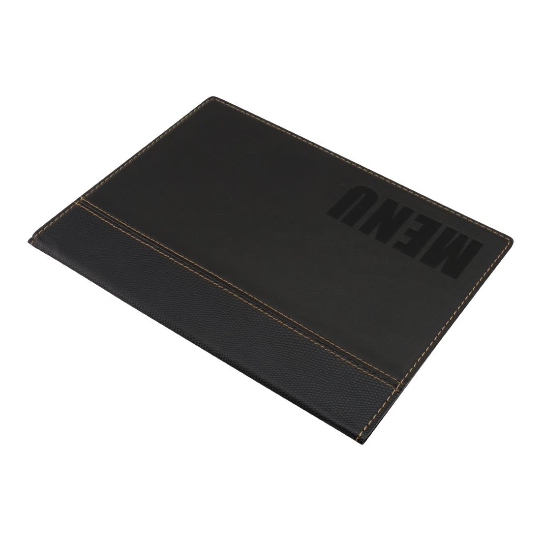 Protège-menus contemporain Securit A5 noir — H714