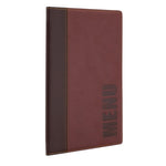 Protège-menus contemporain Securit A5 rouge foncé — H718